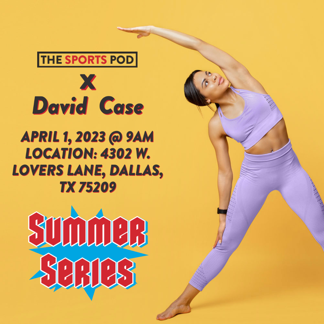 Do you like parks? Do you like Fitness? Do you LOVE David Case and The Sports Pod?! Well, I have an event for you, and it’s this SATURDAY! Come and workout with David Case and The Sports Pod Team this weekend, and I heard from the Grapevine, there is going be breakfast tacos! Location: 4302 West Lovers Lane, Dallas, Tx, 75209 Date: April 1, 2023 Time: 9am