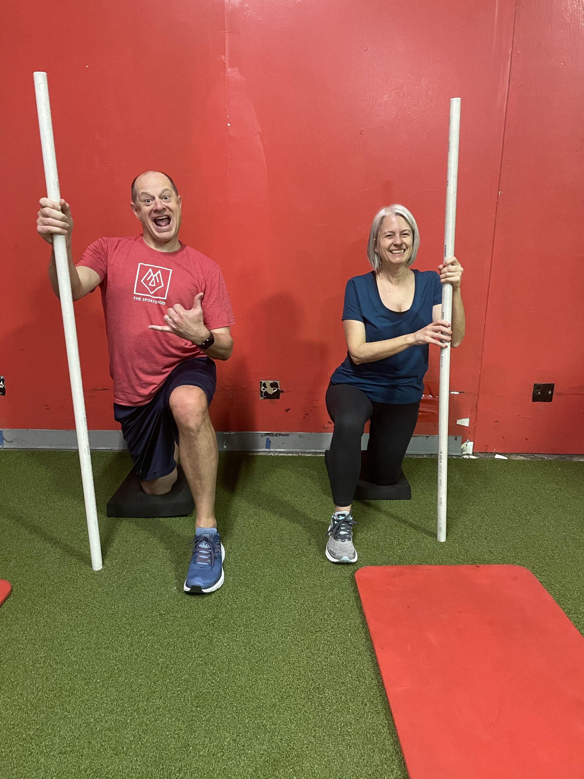 The calm before the storm! It’s always great to see our athletes get excited about putting in work to get their bodies moving efficiently. The couch stretch (depicted) focuses on the psoas muscle which is attributed to low back pain. A tight psoas can also make you feel like you’re being pulled forward/in half constantly. Try this stretch for 2 minutes on each side and let us know how you feel.